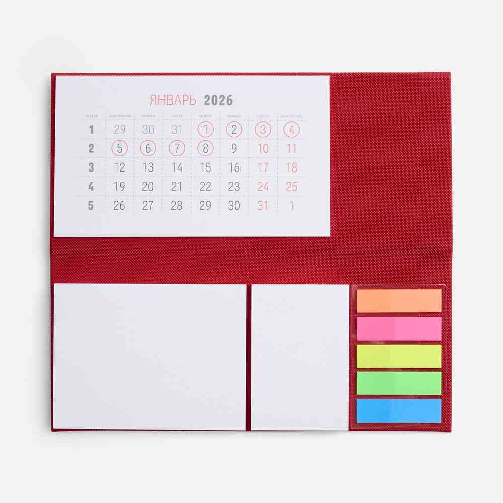 Календарь настольный Grade, красный - 2