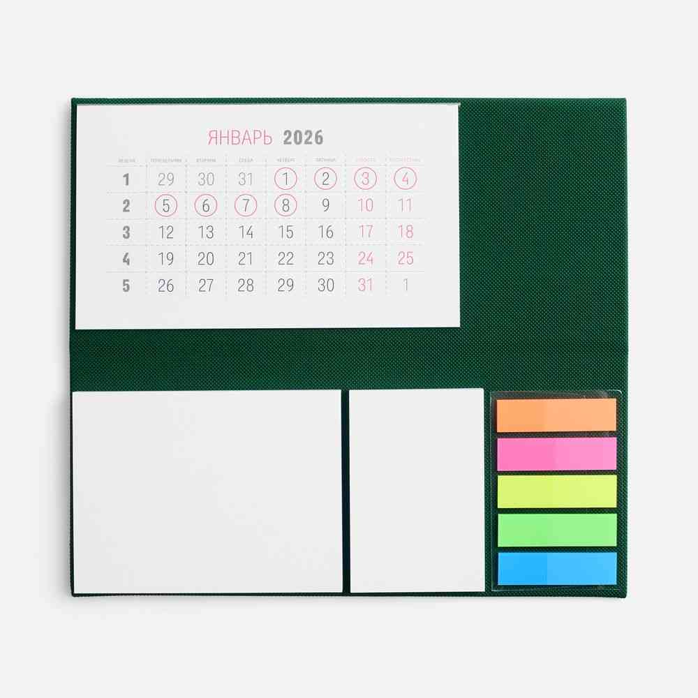 Календарь настольный Grade, зеленый - 2