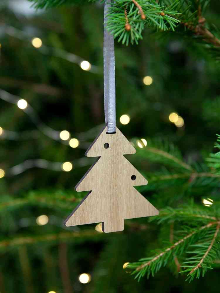 Деревянная подвеска Christmate, елочка - 4