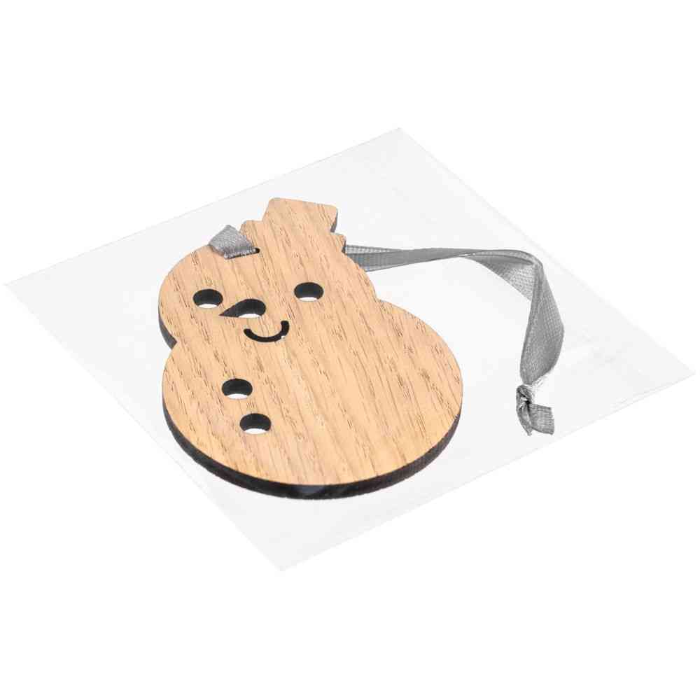 Деревянная подвеска Christmate, снеговик - 3