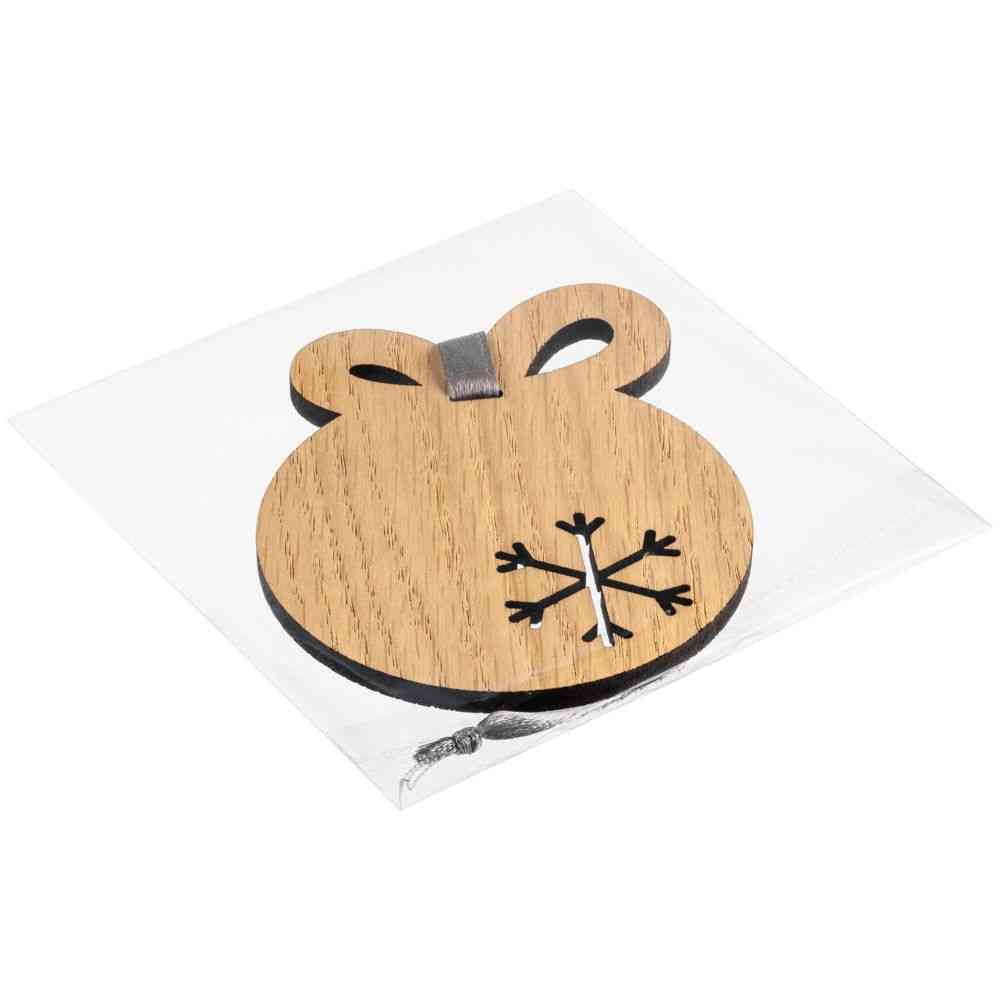 Деревянная подвеска Christmate, шар - 3