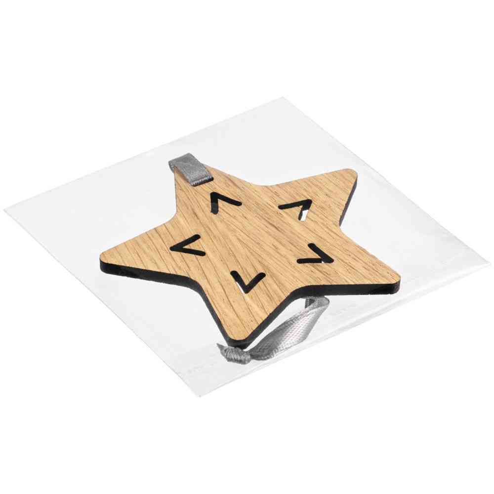 Деревянная подвеска Christmate, звезда - 3