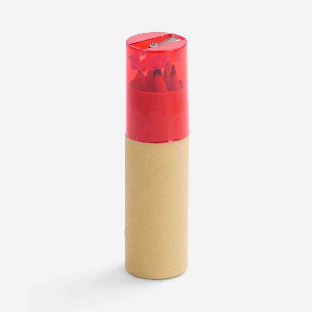 Набор карандашей Pencilvania Office с точилкой, красный - 3