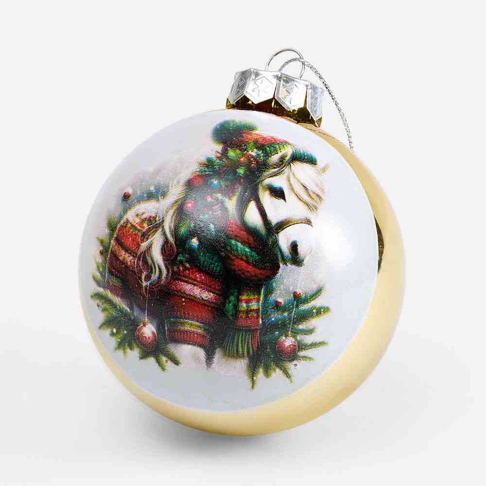 Елочный шар Finery Gloss, 8 см, глянцевый золотистый - 6