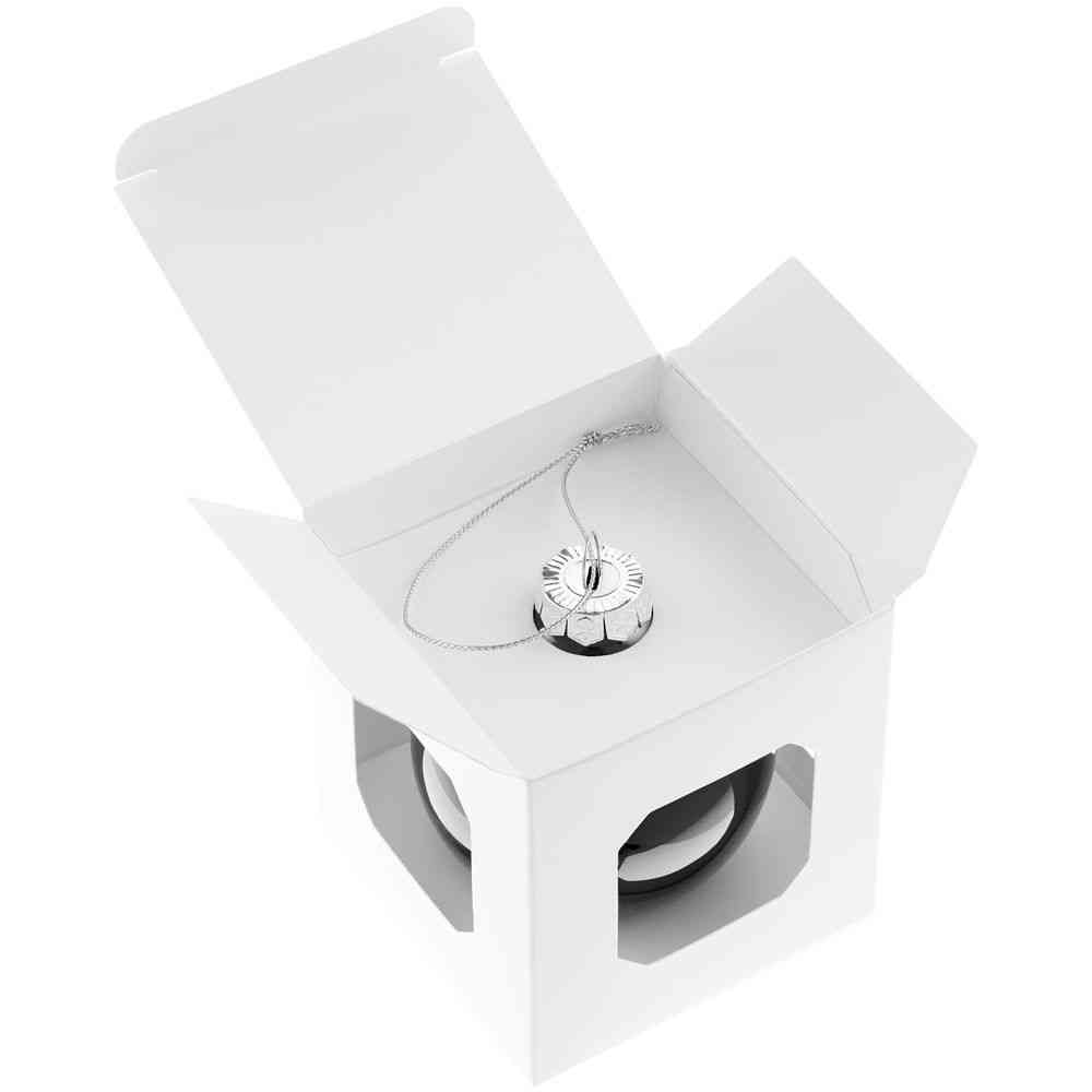 Елочный шар Finery Gloss, 8 см, глянцевый черный - 3