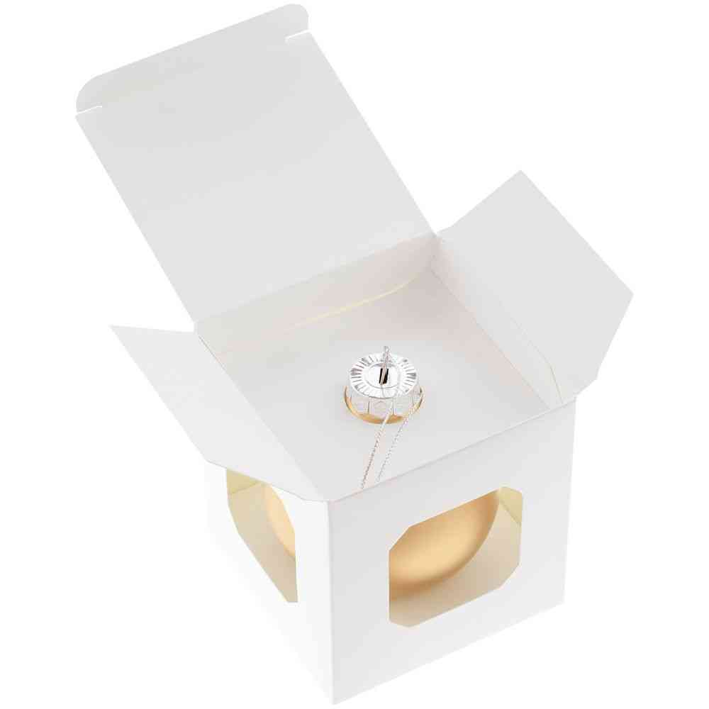 Елочный шар Finery Matt, 8 см, матовый золотистый - 3