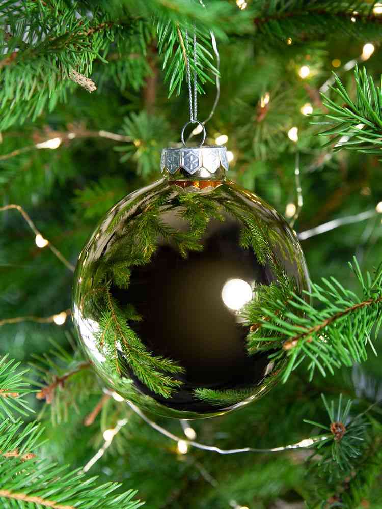 Елочный шар Finery Gloss, 10 см, глянцевый золотистый - 6