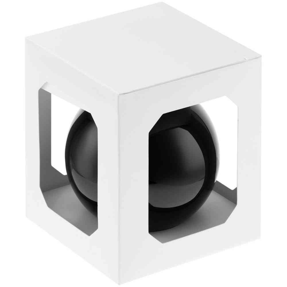 Елочный шар Finery Gloss, 10 см, глянцевый черный - 3