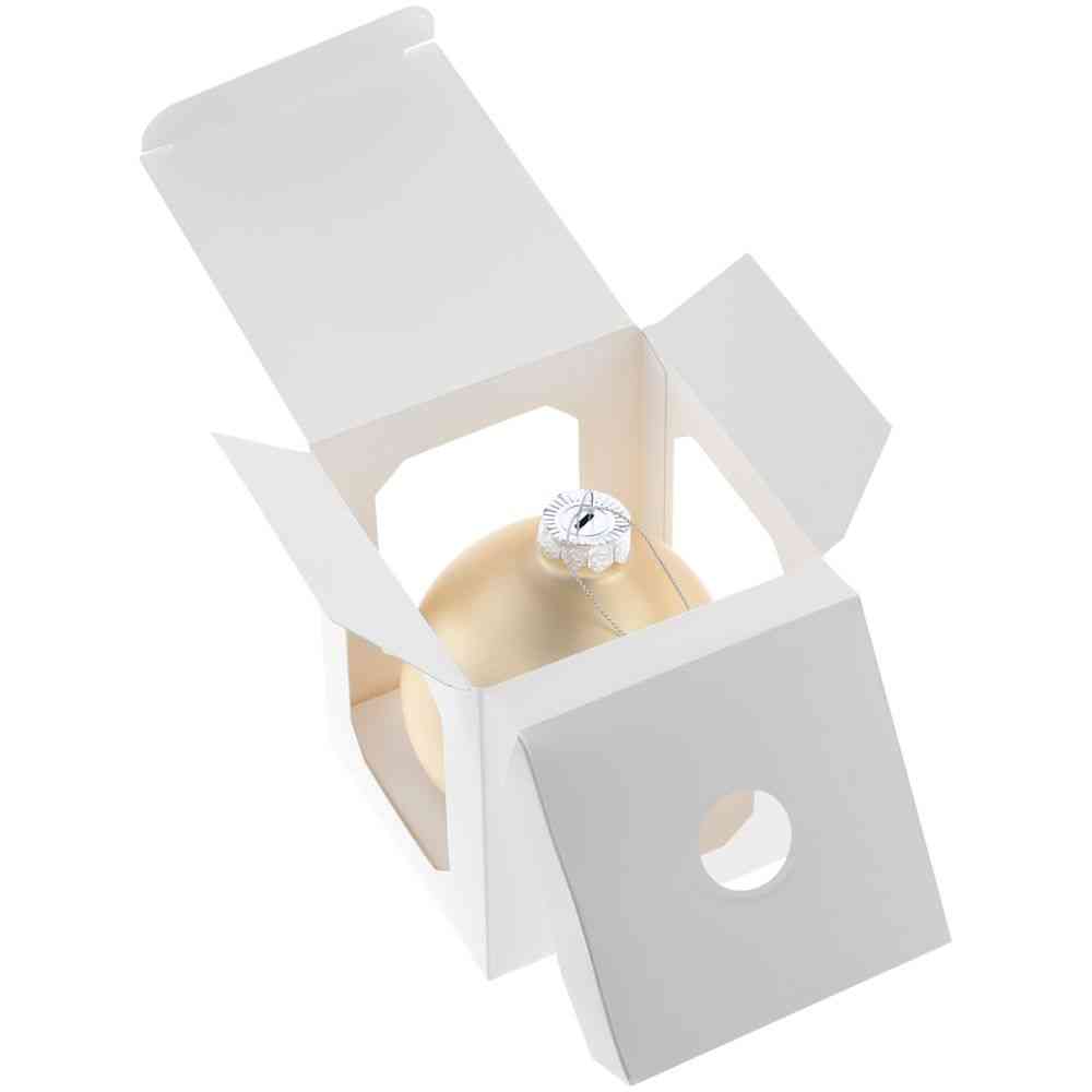 Елочный шар Finery Matt, 10 см, матовый золотистый - 5