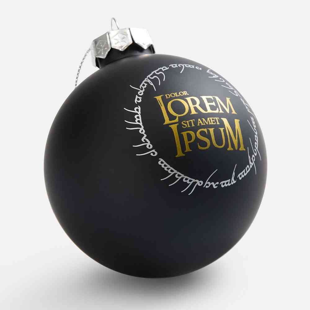 Елочный шар Finery Matt, 10 см, матовый черный - 7