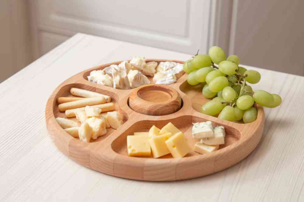 Менажница круглая, 23см, бук - 2