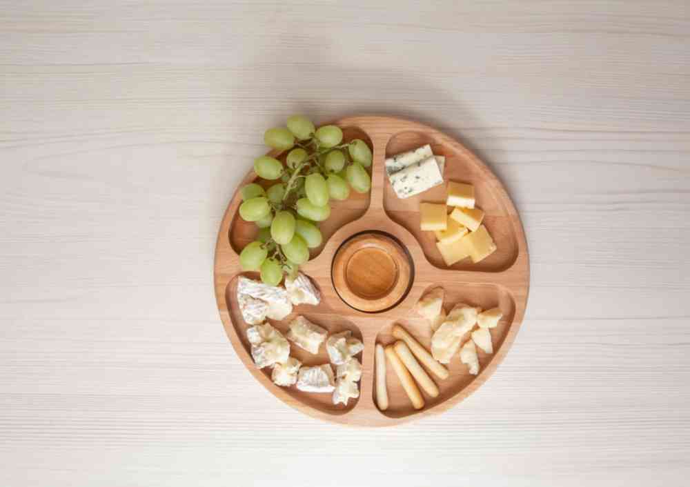 Менажница круглая, 23см, бук - 3