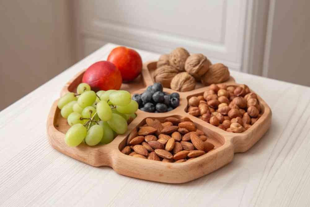 Менажница цветок, 23см, бук - 2