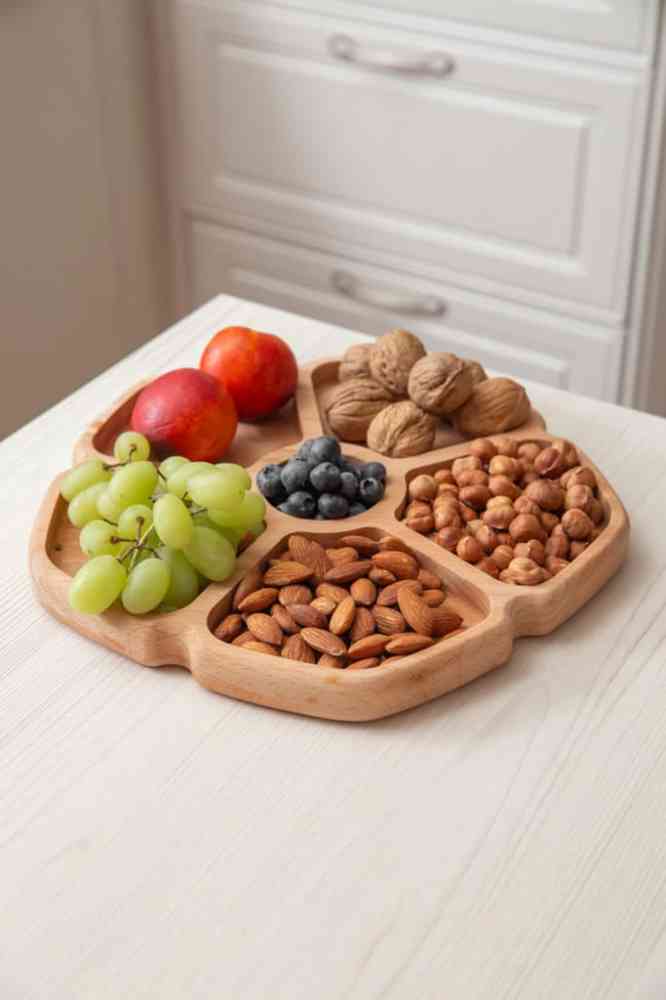 Менажница цветок, 23см, бук - 3