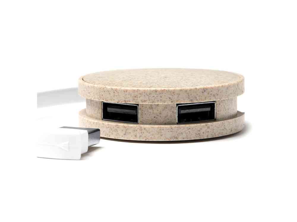 USB хаб GOSPEK из пшеничного волокна - 2