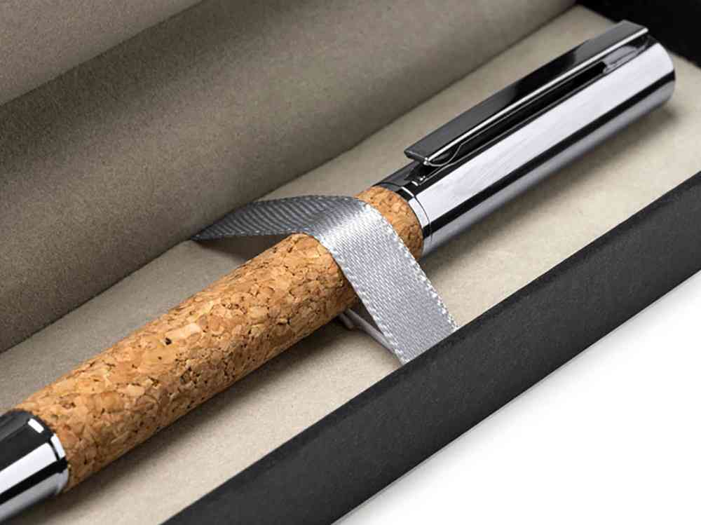 Ручка роллер из натуральной пробки и металла SUVER - 3