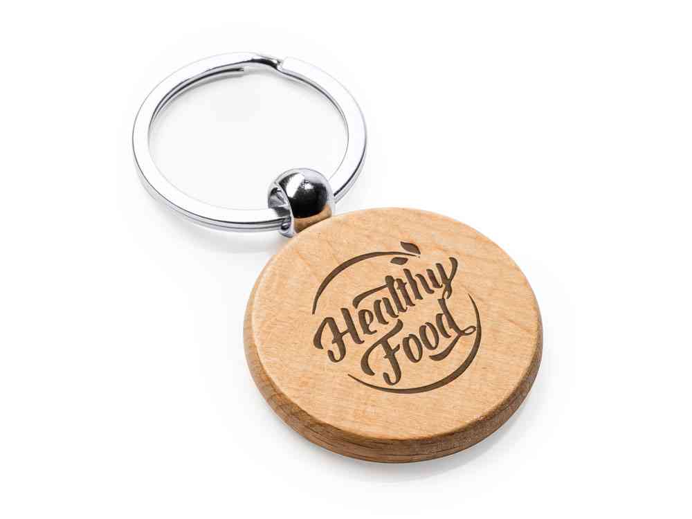 Брелок SILA из натурального дерева - 3