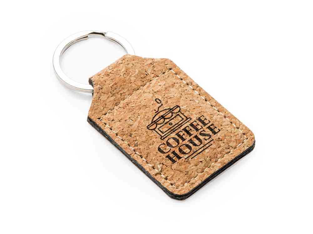 Брелок HIBIS из натуральной пробки - 3