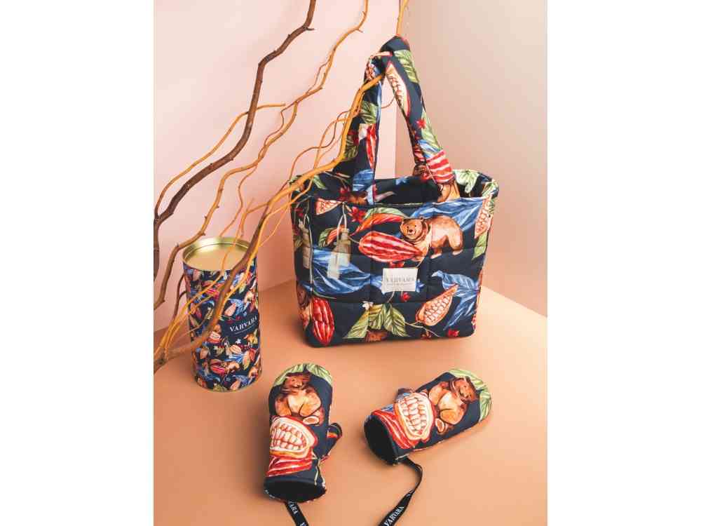 Сумка стеганая Мишки в шоколаде - 2