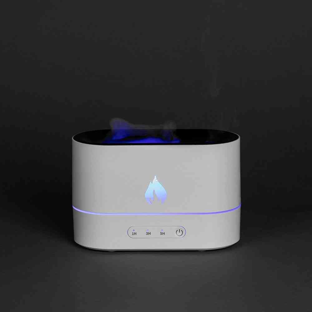 Увлажнитель-ароматизатор с имитацией пламени Fuego, белый - 11