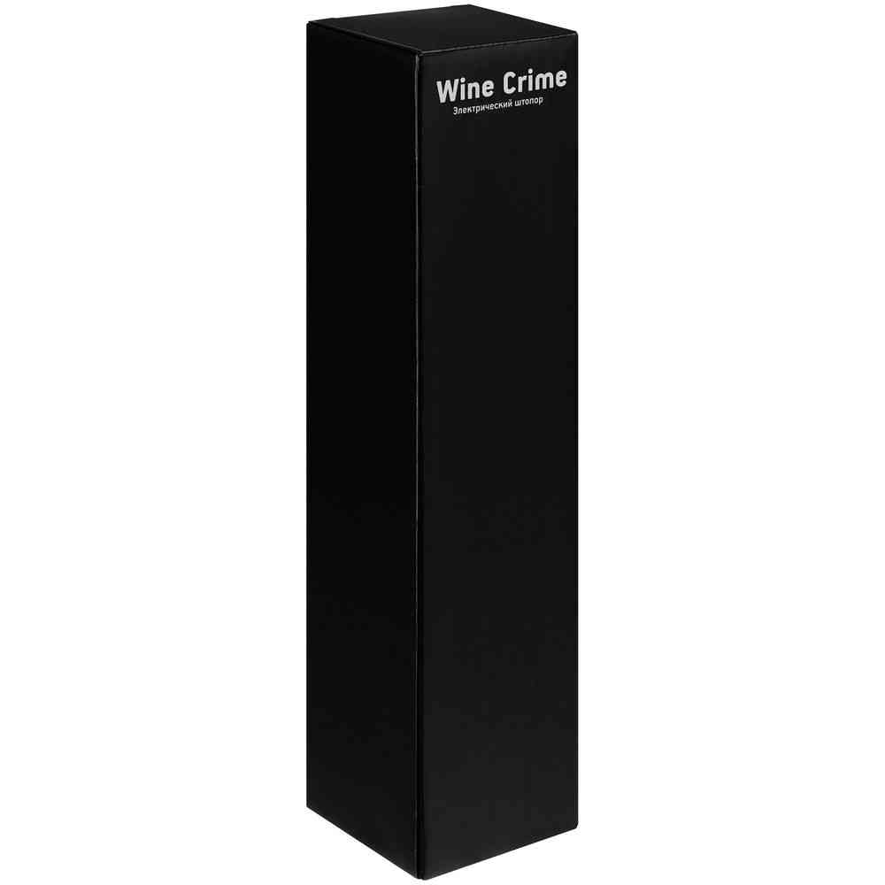 Электрический штопор с ножом для фольги Wine Crime, черный - 7