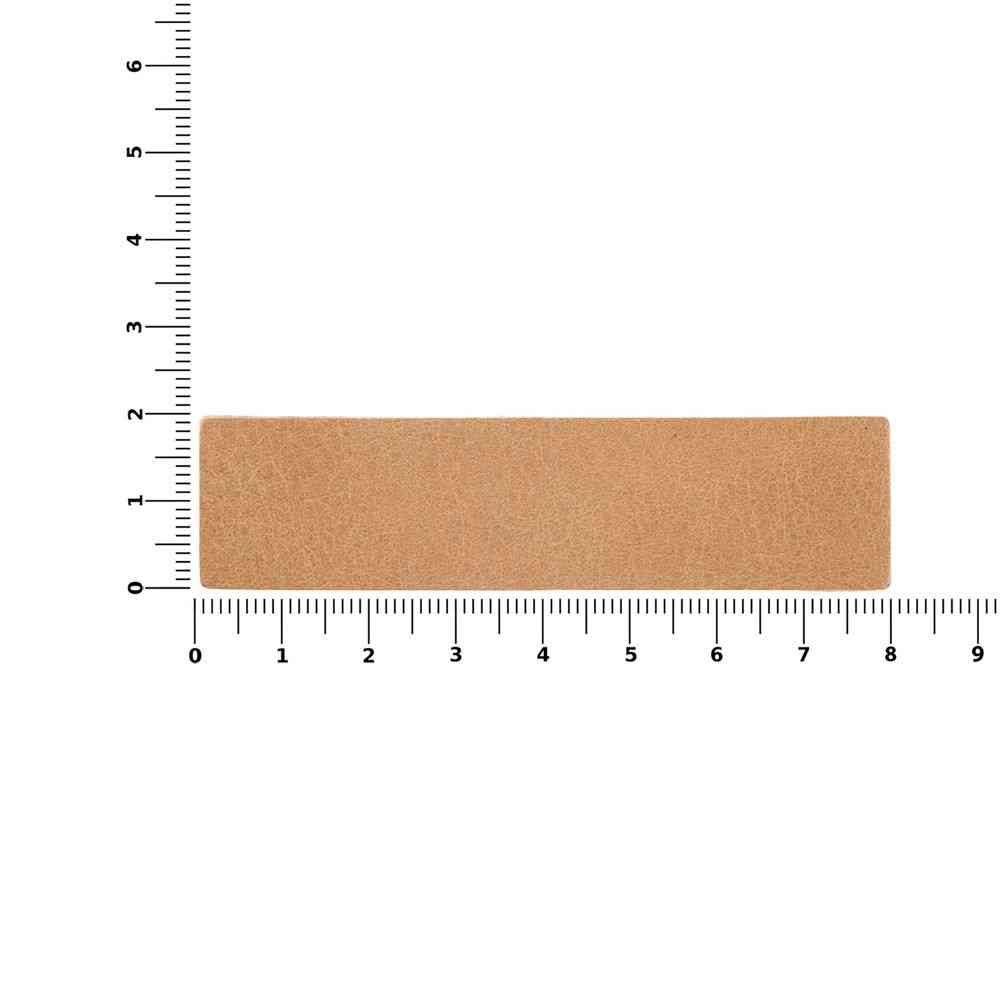 Лейбл кожаный Pasek, бежевый - 3