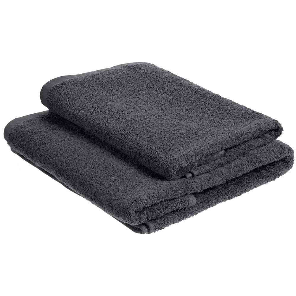 Полотенце махровое &laquo;Кронос&raquo;, среднее, темно-серое (маренго) - 4