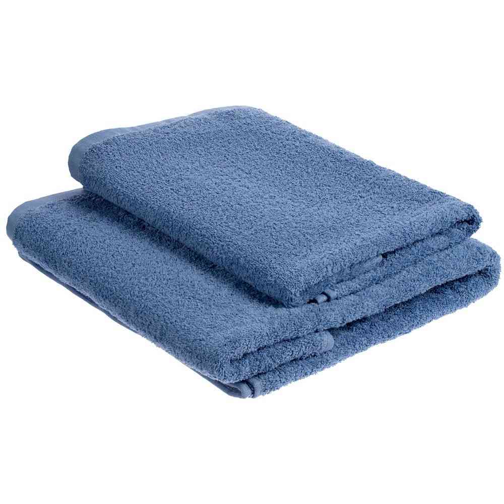 Полотенце махровое «Кронос», среднее, синее (дельфинное) - 4