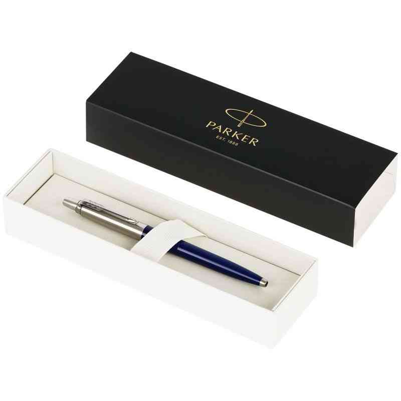 Ручка шариковая Parker Jotter Originals Navy Blue Chrome CT, темно-синяя - 4