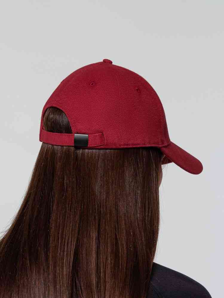 Бейсболка Hillside, бордовая - 10