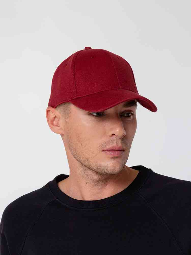 Бейсболка Hillside, бордовая - 5