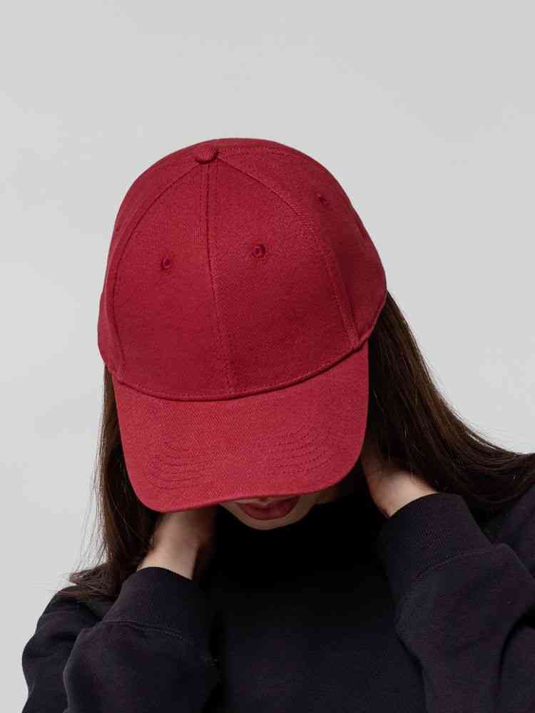 Бейсболка Hillside, бордовая - 9