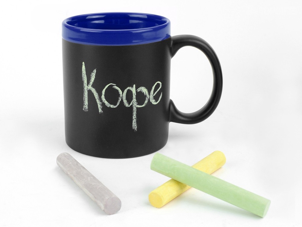 Кружка с покрытием для рисования мелом Да Винчи - 2