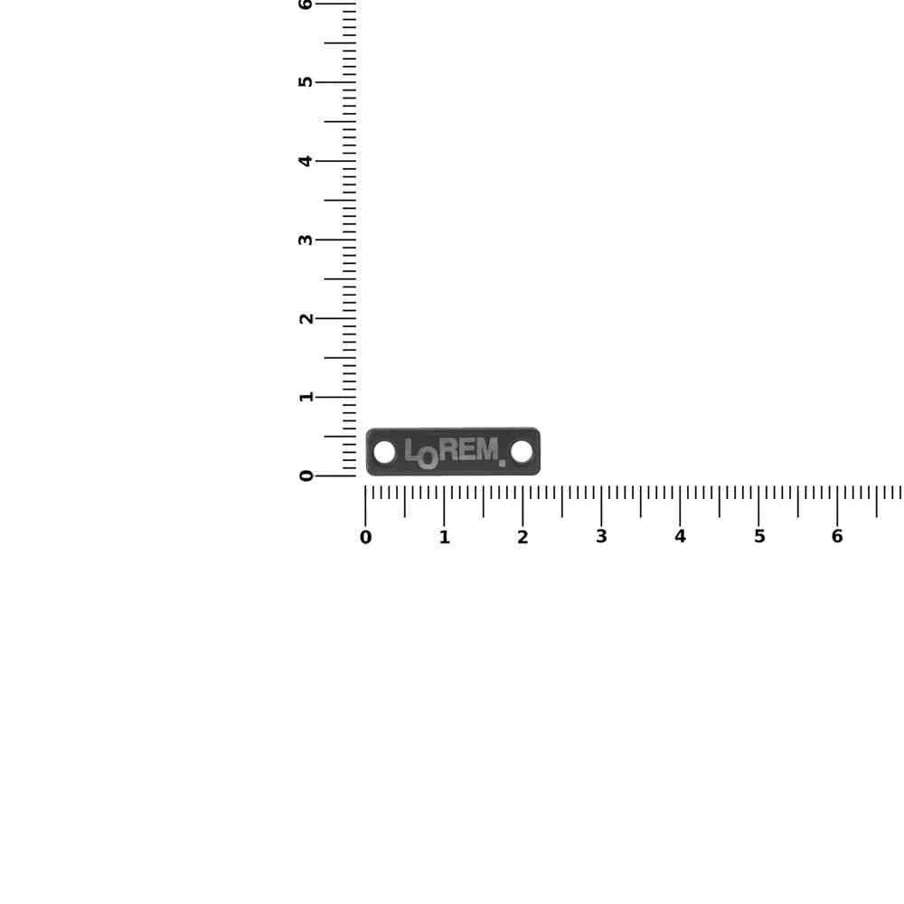 Шильдик металлический Alfa Liten, серый металлик - 2