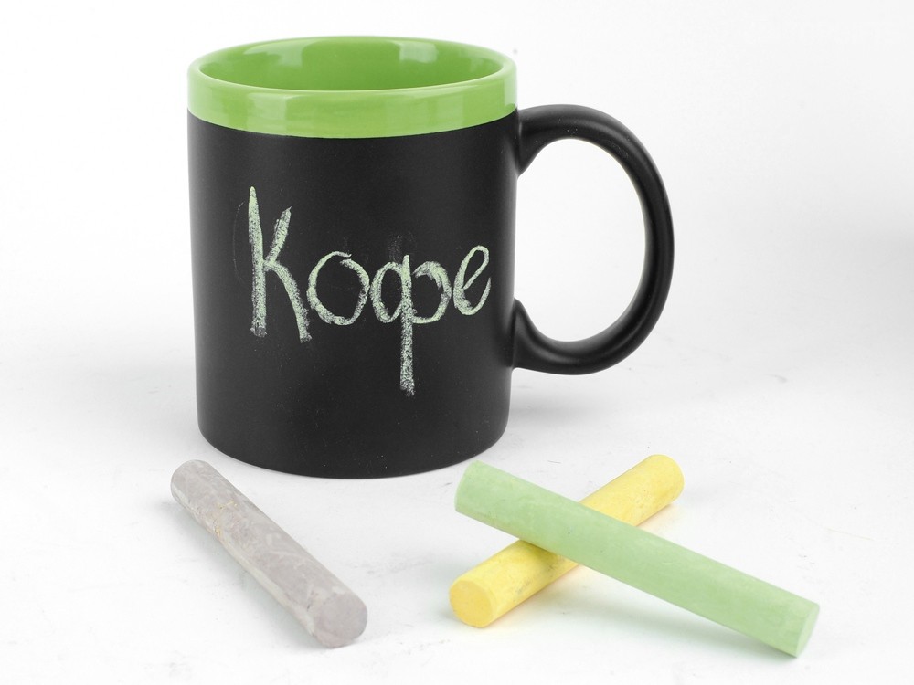 Кружка с покрытием для рисования мелом Да Винчи - 2