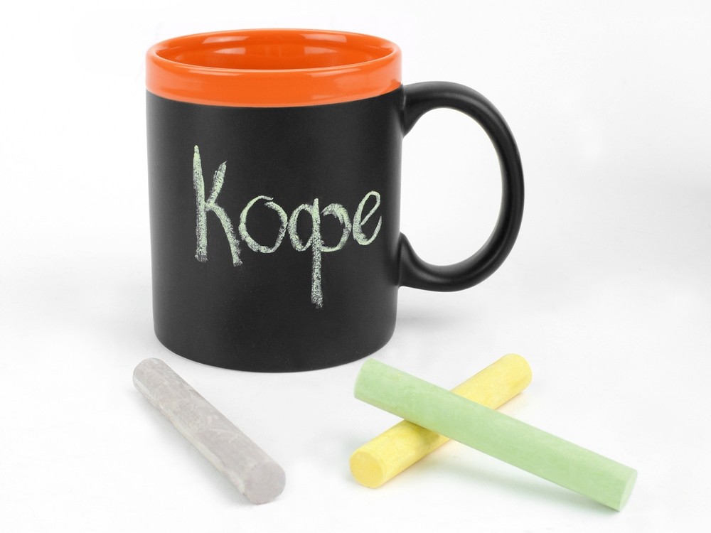 Кружка с покрытием для рисования мелом Да Винчи - 2