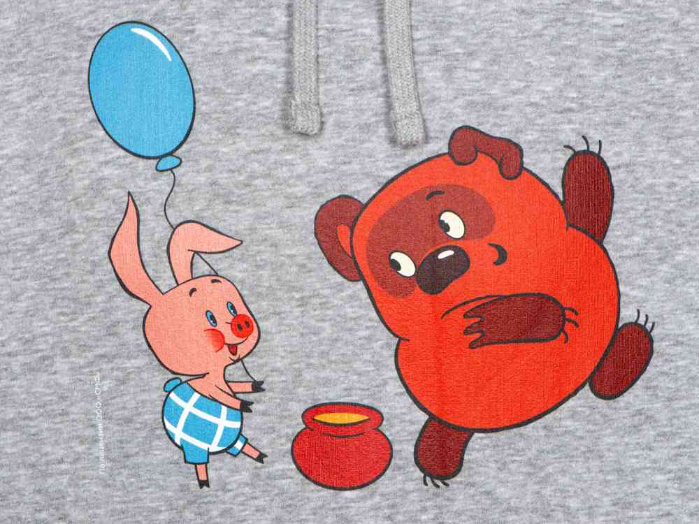 Толстовка с капюшоном Винни-Пух мужская - 3