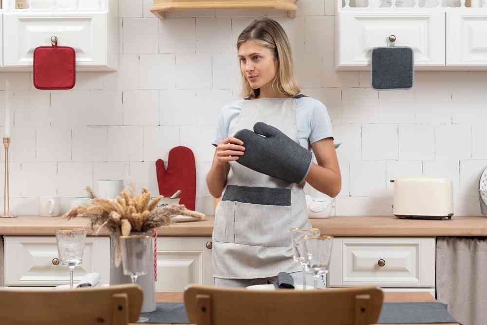 Прихватка-рукавица Settle In, темно-серая - 4