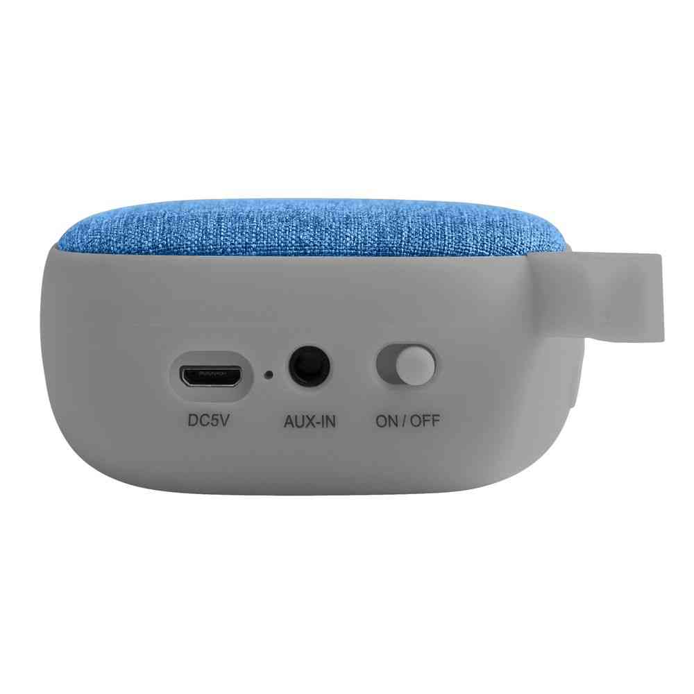 Беспроводная колонка Chubby, серая с голубым - 2