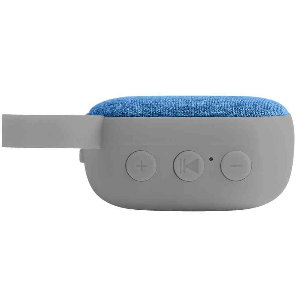 Беспроводная колонка Chubby, серая с голубым - 3