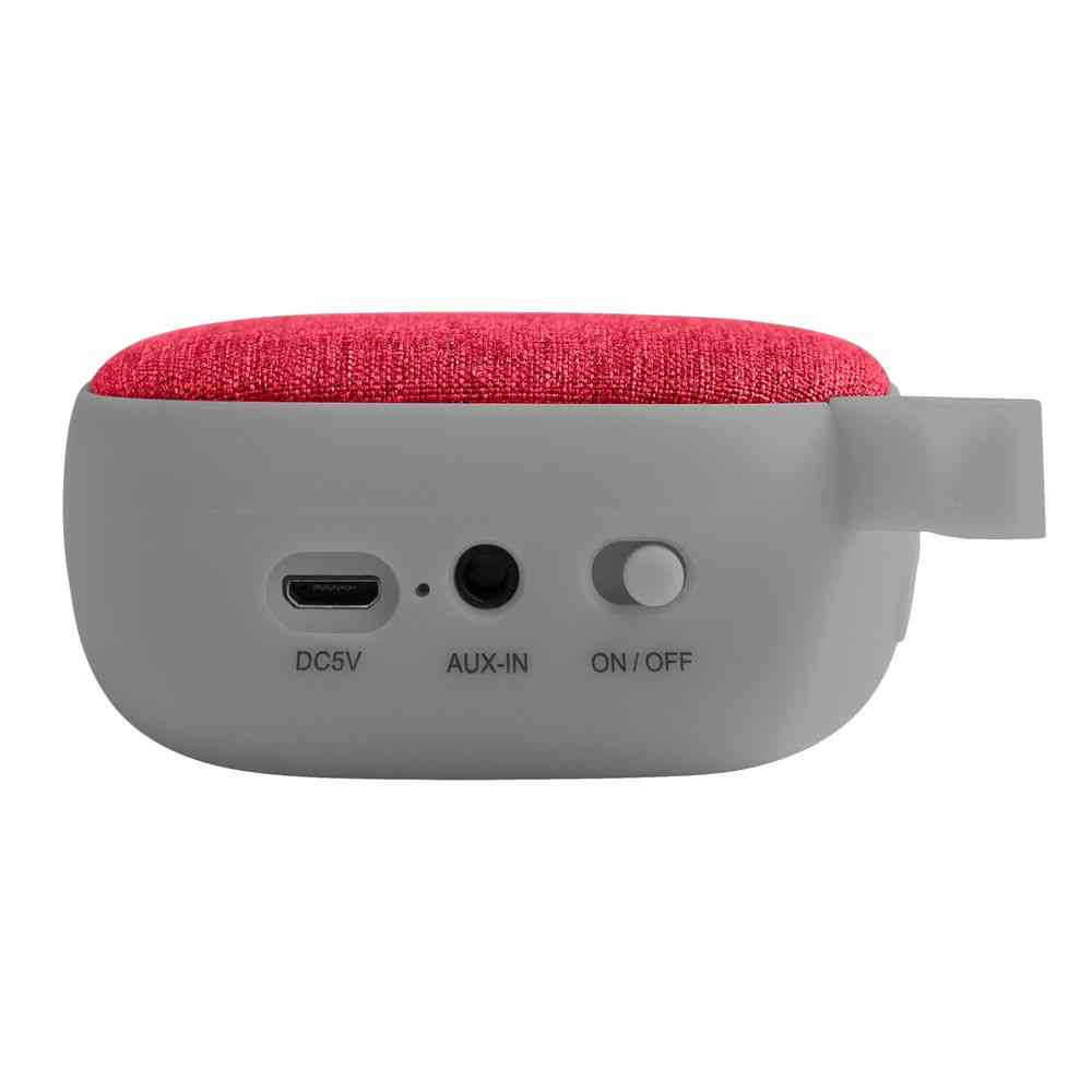 Беспроводная колонка Chubby, серая с красным - 4