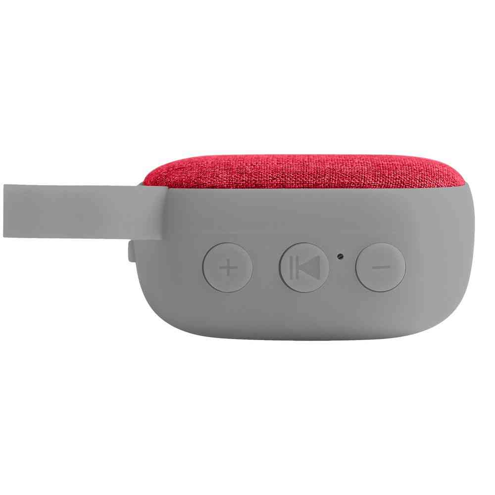 Беспроводная колонка Chubby, серая с красным - 5
