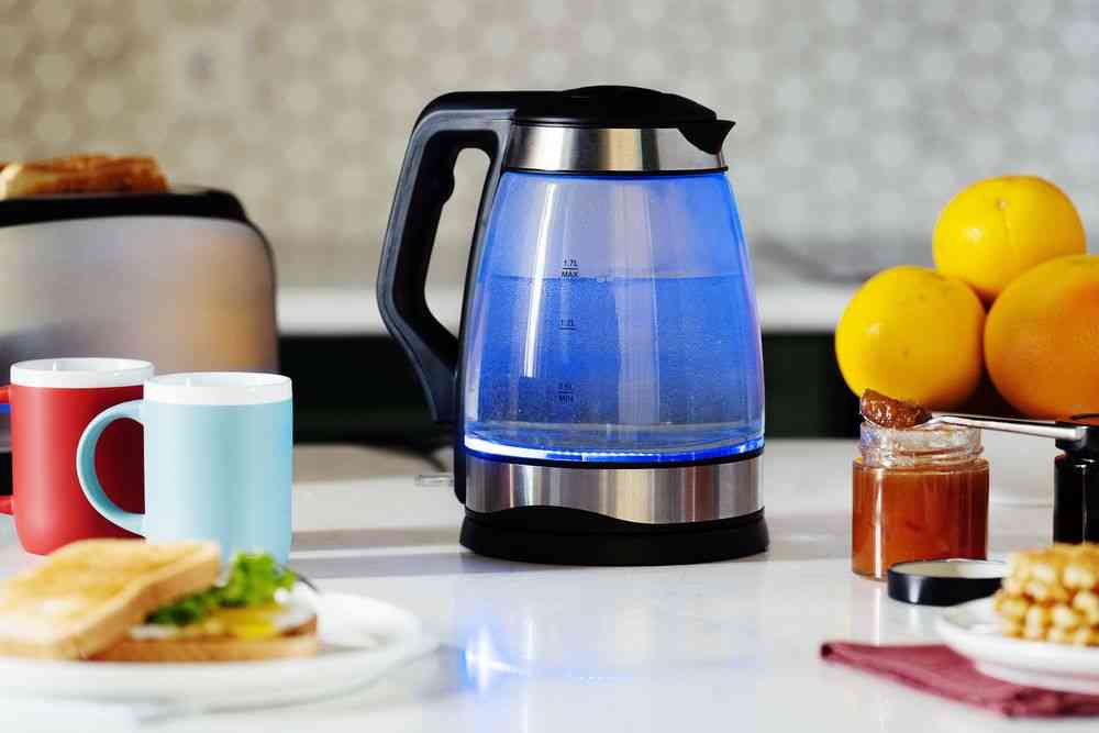 Электрический чайник Lumimore, стеклянный, серебристо-черный - 7