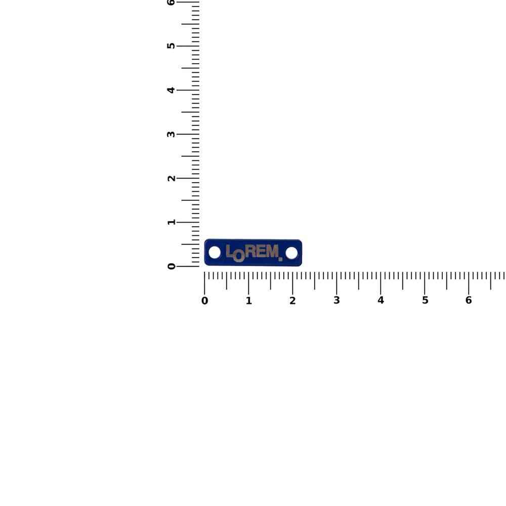 Шильдик металлический Alfa Liten, синий - 2