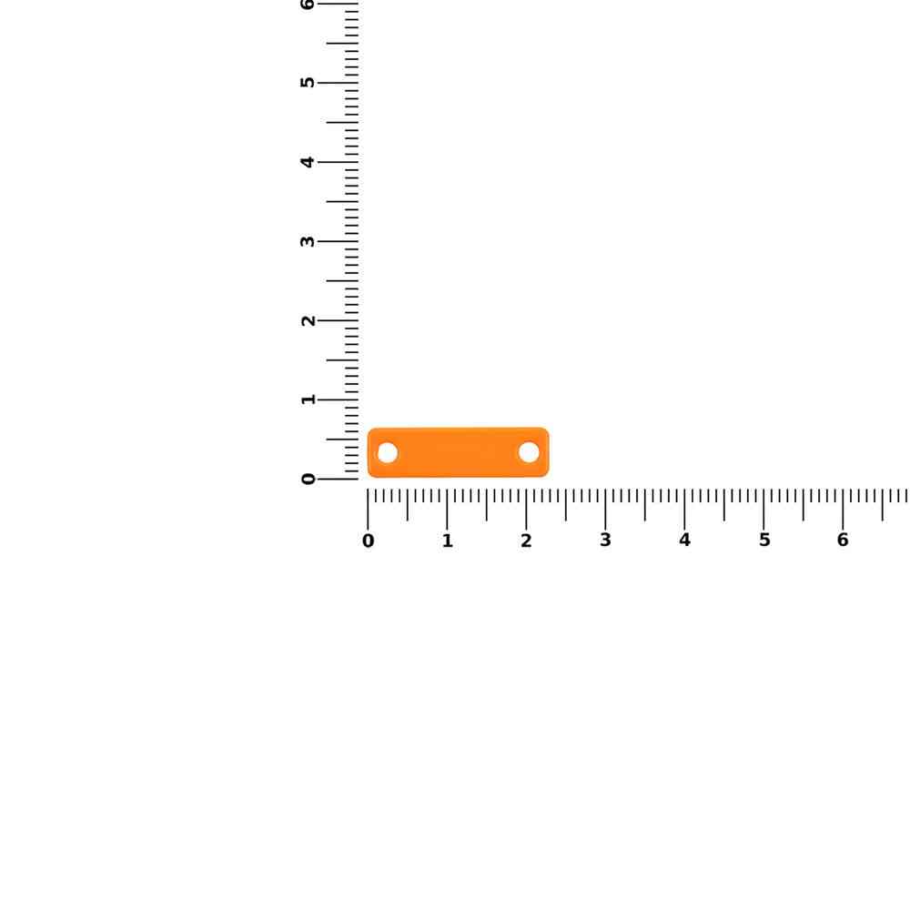 Шильдик металлический Alfa Liten, оранжевый неон - 2