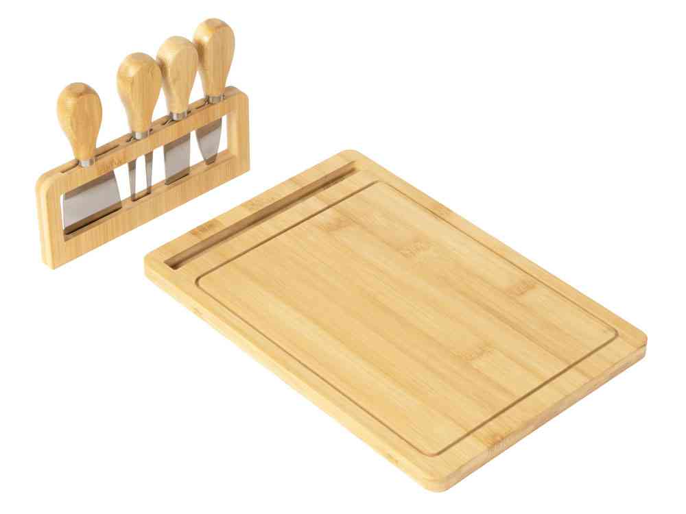 Набор для сыра из бамбука со съемной подставкой Camembert - 3