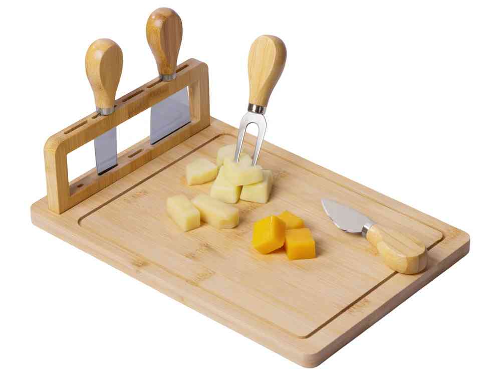 Набор для сыра из бамбука со съемной подставкой Camembert - 4