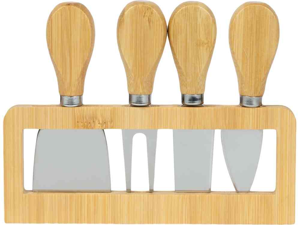 Набор для сыра из бамбука со съемной подставкой Camembert - 6