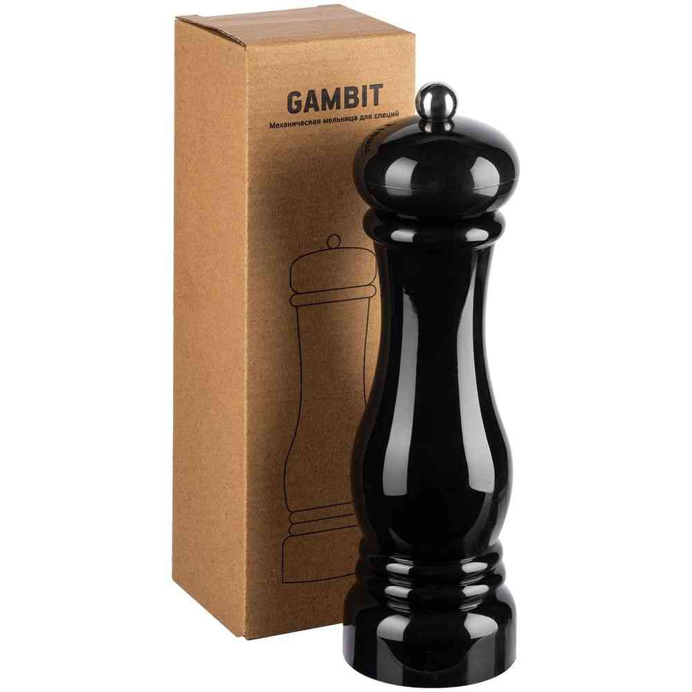 Механическая мельница для специй Gambit, черная - 6