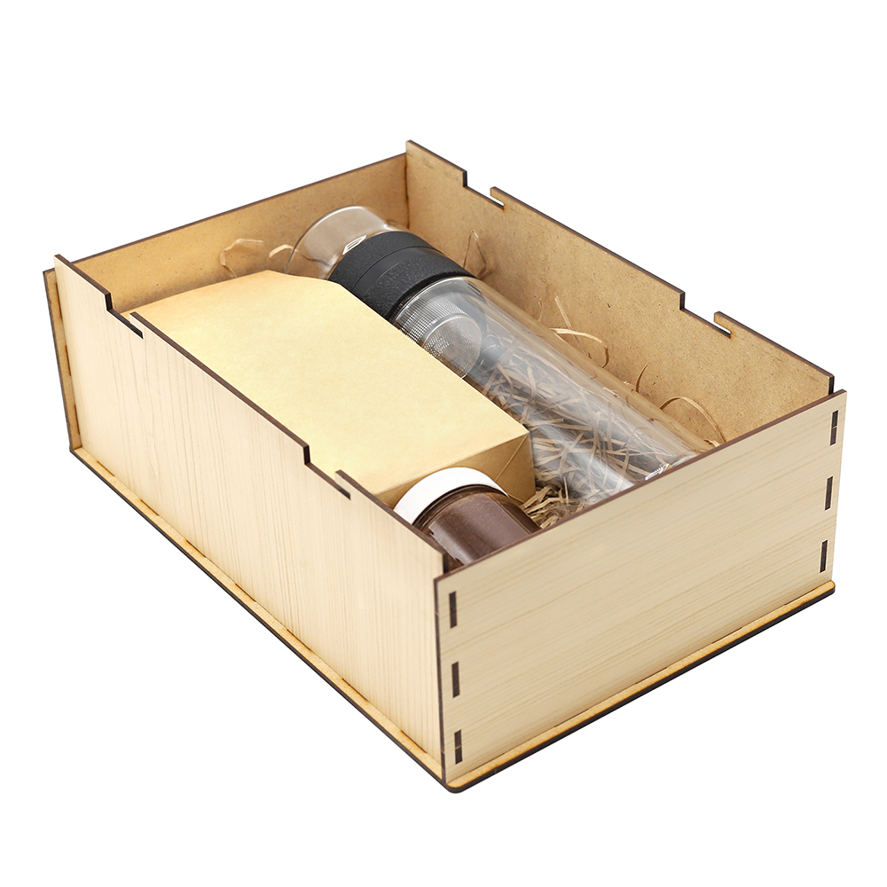 Подарочный набор Миеле, (чёрный чай, мед цветочный взбитый с фундуком и какао) - 2